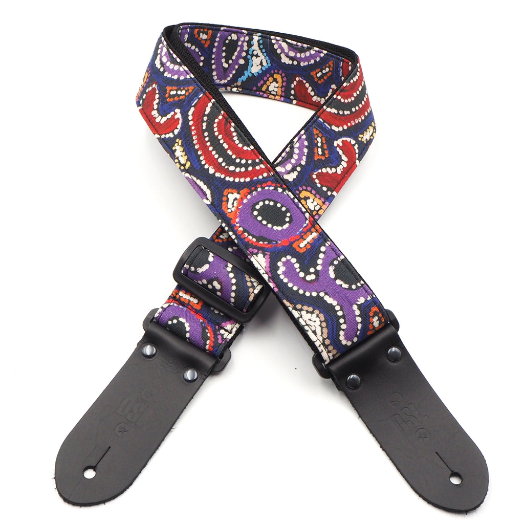 DSL 2" Guitar Strap Indigenous, Native Seed Dreaming