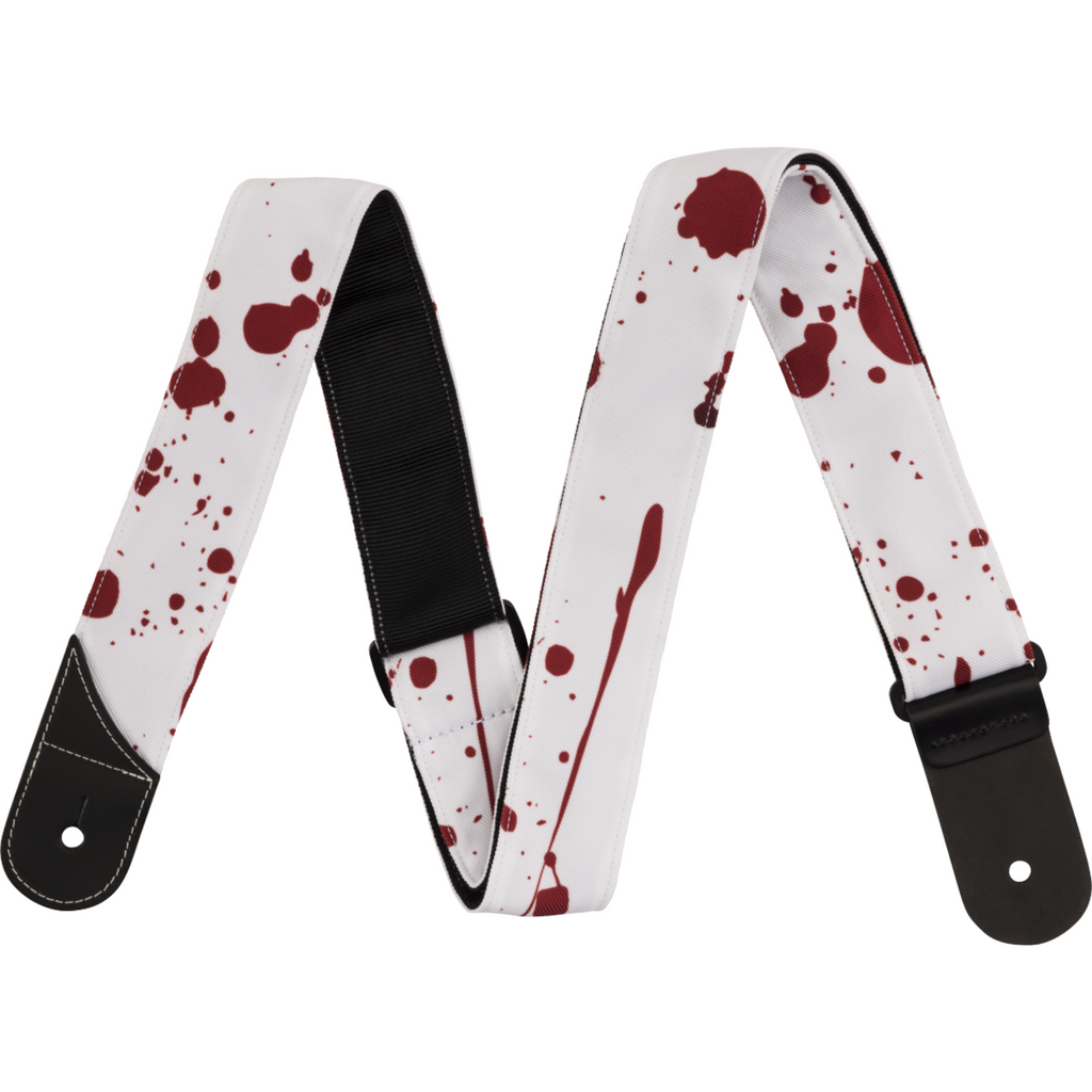 Fender Wavy Checkerboard Polyester Strap, Black/White