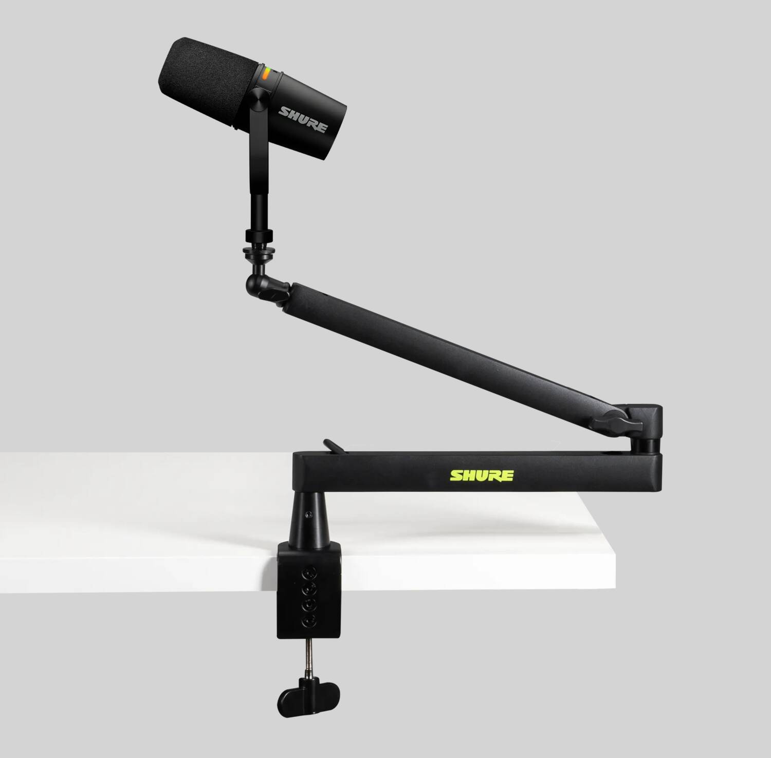 Shure MV7+ Podcast Microphone & Gator Low Profile Boom Arm