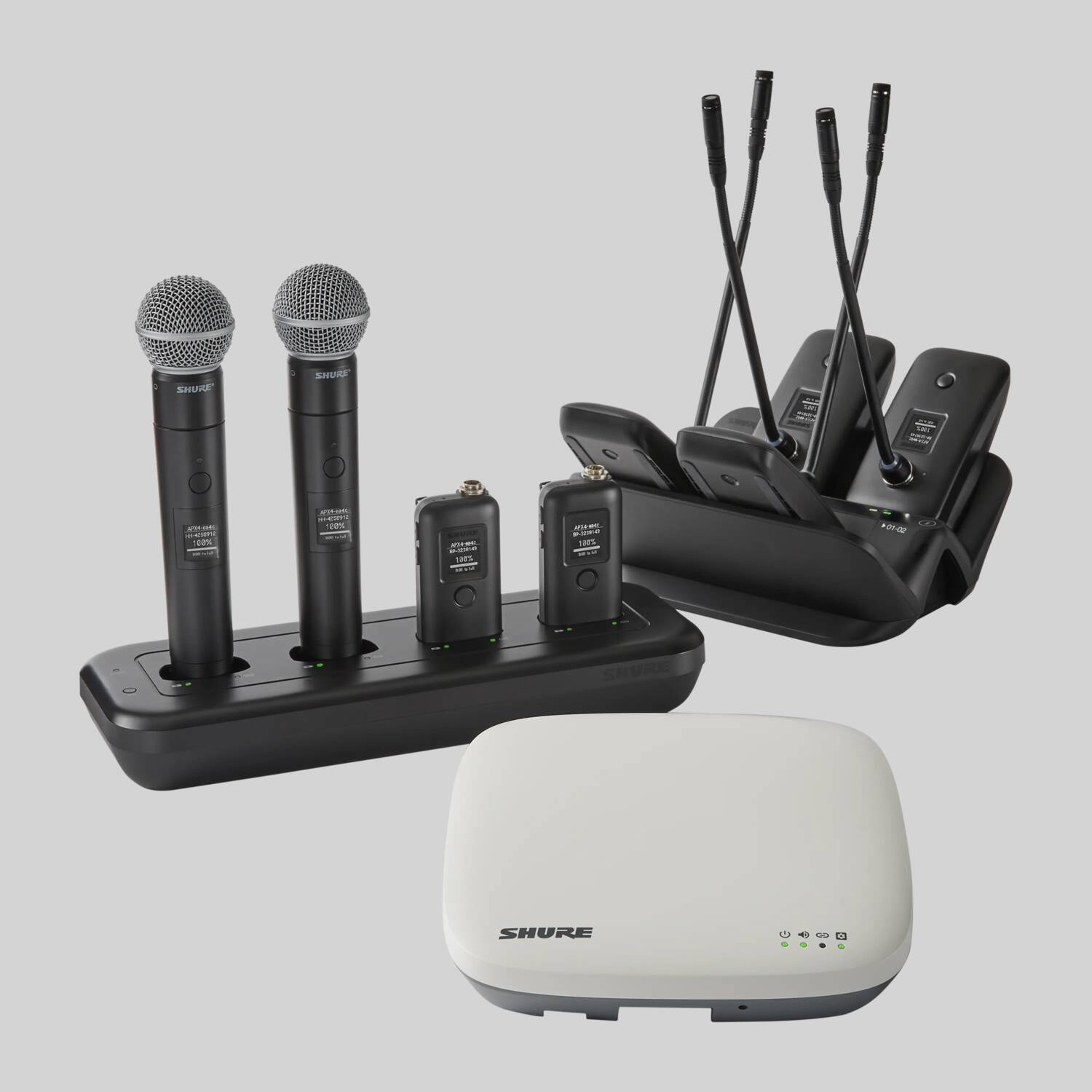 Shure Microflex Wireless neXt 4 & neXt 8