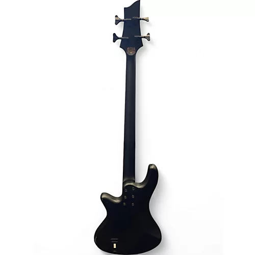 Used Schecter Guitar Research Stealth 4 Black Electric Bass Guitar Black - musicians--Friend