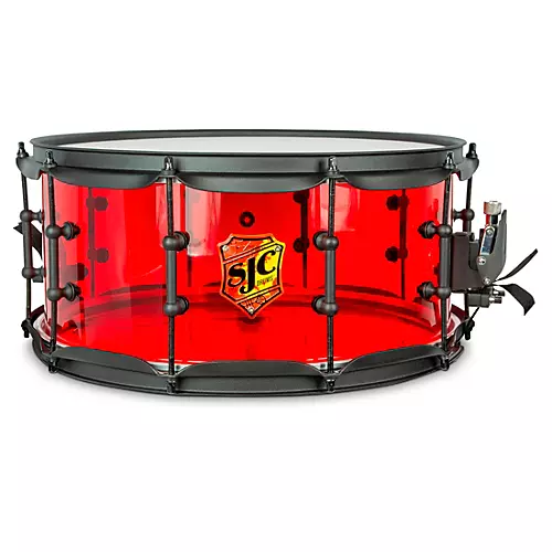 SJC Drums Josh Dun Torch Snare Drum 14 x 6.5 in. Yellow Acrylic - musicians--Friend