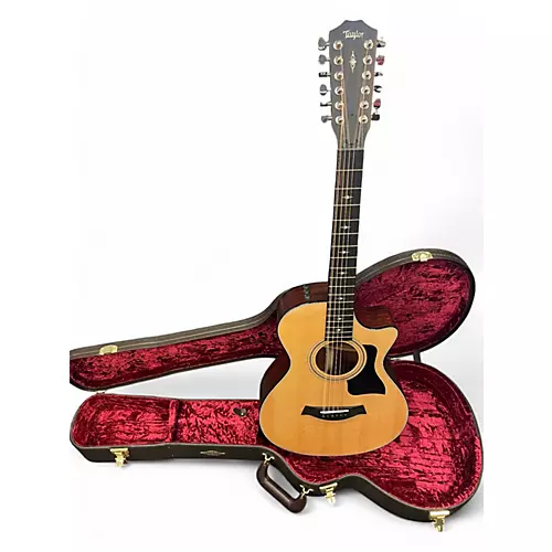 Used Taylor 352ce Grand Concert Natural 12 String Acoustic Electric Guitar Natural - musicians--Friend