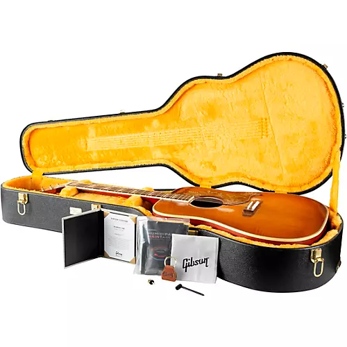 Gibson Murphy Lab 1960 Hummingbird Heavy Aged Acoustic Guitar Washed Cherry Sunburst - musicians--Friend