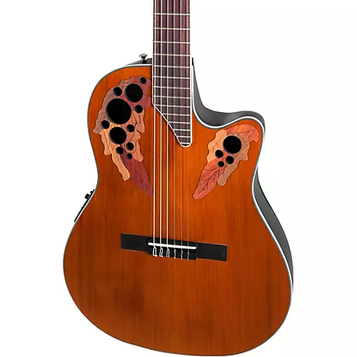 Ovation CE44C-4A-G Celebrity Series Elite Mid-Depth Nylon-String Classical Acoustic-Electric Guitar Natural - musicians--Friend
