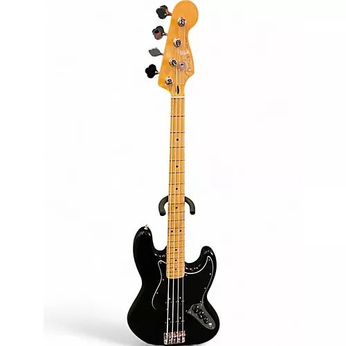 Used Fender jazz bass Black Electric Bass Guitar Black - musicians--Friend