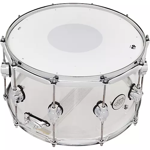 DW Design Series Acrylic Snare Drum With Chrome Hardware 14 x 6 in. Clear - musicians--Friend