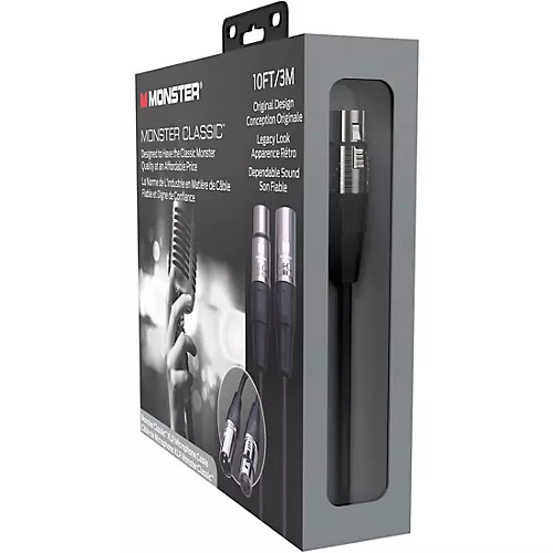 Monster Cable Prolink Classic Microphone Cable 30 ft. Black - musicians--Friend