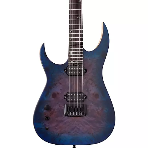 Schecter Guitar Research Keith Merrow KM-6 MK-III Artist Left-Handed Electric Guitar Blue Crimson - musicians--Friend