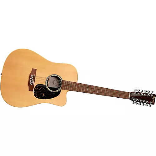 Martin X Series Brazilian HPL 12-String Dreadnought Acoustic-Electric Guitar Natural - musicians--Friend