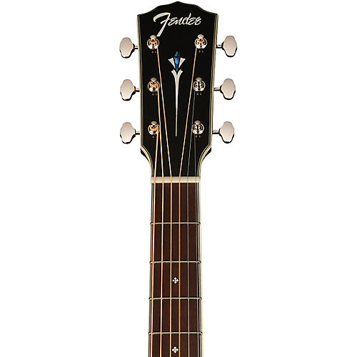 Fender Paramount PS-220E Parlor Acoustic-Electric Guitar 3-Color Vintage Sunburst - musicians--Friend