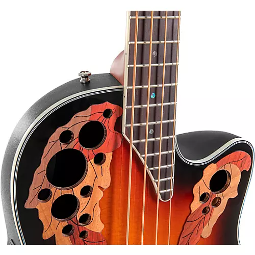 Ovation CEB44-1N-G Celebrity Elite Mid-Depth Acoustic-Electric Bass Guitar New England Burst - musicians--Friend