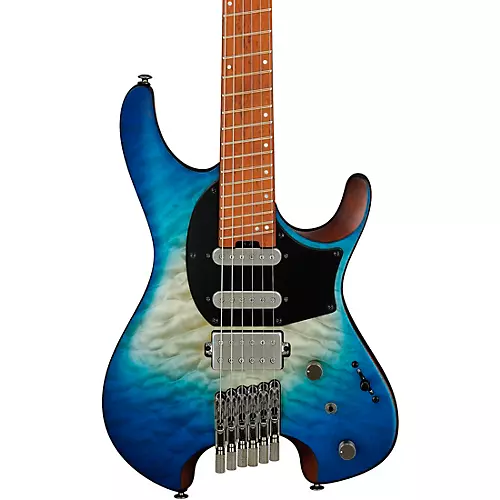 Ibanez QX Headless 6-String Electric Guitar Blue Sphere Burst Matte - musicians--Friend