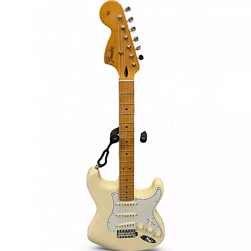 Used 2024 Fender Jimi Hendrix Stratocaster Olympic White Solid Body Electric Guitar Olympic White - musicians--Friend