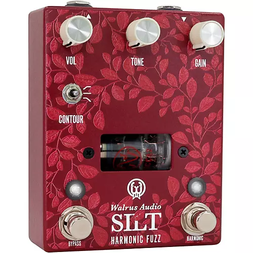 Walrus Audio Silt Harmonic Tube Fuzz Effects Pedal Floral Series 2024 Red - musicians--Friend