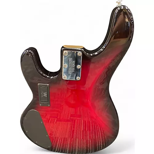 Used Ernie Ball Music Man Stingray HH 4 String Black Cherry Electric Bass Guitar Black Cherry - musicians--Friend