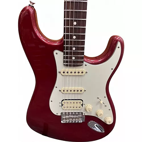 Used Fender American Performer Stratocaster HSS AUBERGINE Solid Body Electric Guitar AUBERGINE - musicians--Friend
