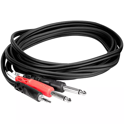 Hosa CMP-153 Stereo Y-Cable Mini Male - Two 1/4