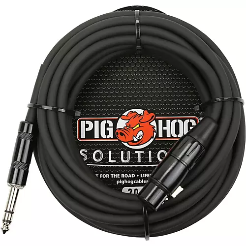 Pig Hog Solutions TRS(M) to XLR(F) Balanced Adapter Cable 20 ft. - musicians--Friend