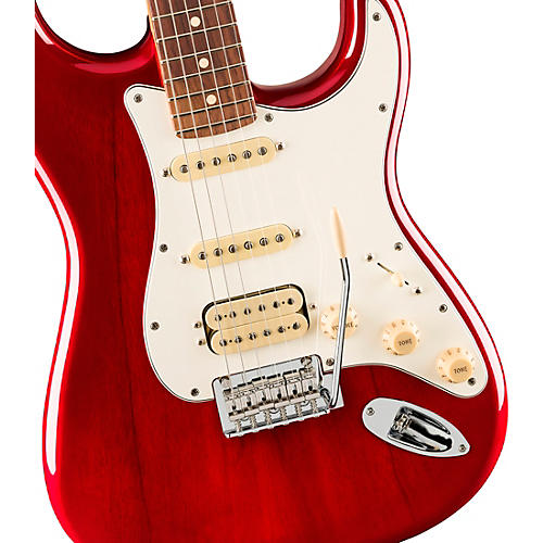 Fender Player II Stratocaster HSS Chambered Mahogany Body Rosewood Fingerboard Electric Guitar Transparent Cherry Burst - musicians--Friend