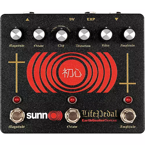 EarthQuaker Devices Sunn O))) Life Pedal V3 Distortion/Bendable Analog Octave Up/Booster Effects Pedal Black - musicians--Friend