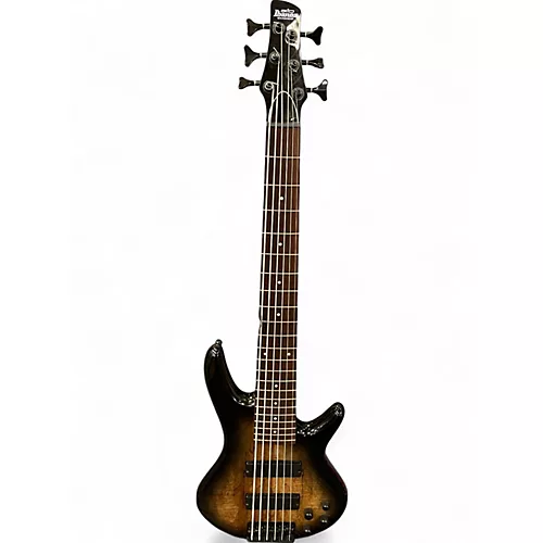 Used Ibanez GSR206SM 6 String GRAY BURST Electric Bass Guitar GRAY BURST - musicians--Friend