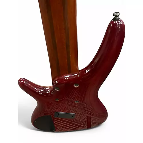 Used Ibanez SRMS806 Red Electric Bass Guitar Red - musicians--Friend