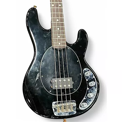 Used 2003 Ernie Ball Music Man Stingray 4 String Black Electric Bass Guitar Black - musicians--Friend
