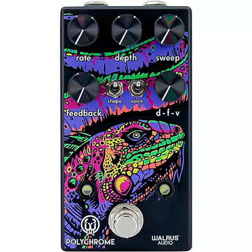 Walrus Audio Polychrome Flanger Effects Pedal Black - musicians--Friend