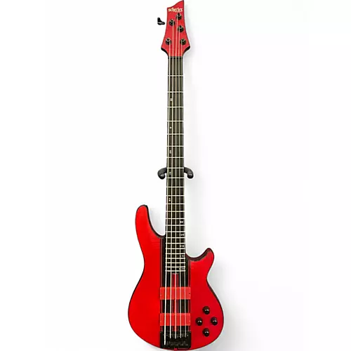 Used Schecter Guitar Research C-5GT Trans Red Electric Bass Guitar Trans Red - musicians--Friend