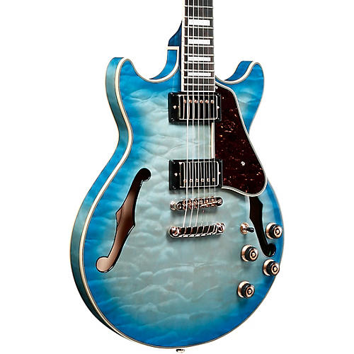 Ibanez AM93QM Artcore Expressionist Series Electric Guitar Antique Yellow Sunburst - musicians--Friend