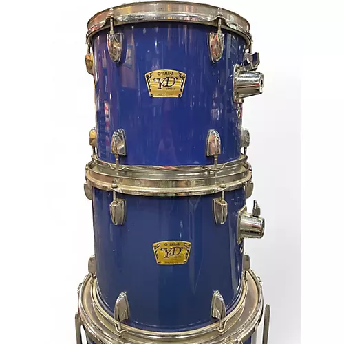 Used Yamaha 4 Piece YD Series Blue Drum Kit Blue - musicians--Friend