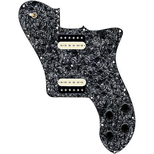 920D Custom Loaded Pickguard for '72 Deluxe Telecaster With Uncovered Roughnecks Humbuckers White - musicians--Friend