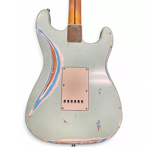 Used Nash Guitars S57 LH SSS HEAVY RELIC Blue Electric Guitar Blue - musicians--Friend