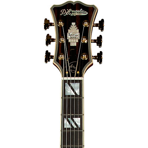 D'Angelico Excell SS Soho Hollowbody Electric Guitar With Stairstep Tailpiece Dark Cherry Burst - musicians--Friend