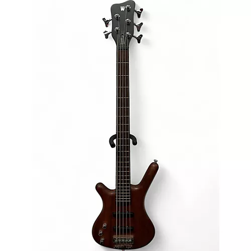 Used Warwick Pro Series Standard Corvette 5 String LEFT HANDED Natural Electric Bass Guitar Natural - musicians--Friend