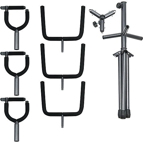 Proline HT1053 Securi-T Triple Tripod Guitar Stand With Locking Yoke - musicians--Friend