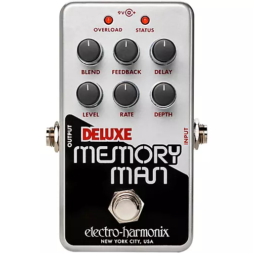 Electro-Harmonix Nano Deluxe Memory Man Analog Delay Effects Pedal Silver - musicians--Friend