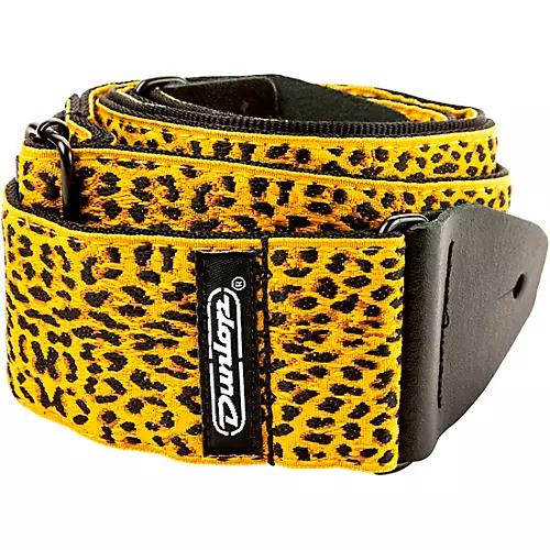 Dunlop Jacquard Leopard Skin Guitar Strap - musicians--Friend