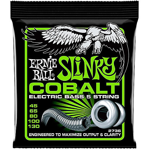 Ernie Ball 2736 Cobalt Regular Slinky 5-String Electric Bass Strings - musicians--Friend