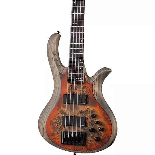 Schecter Guitar Research Riot-5 5-String Bass Aurora Burst - musicians--Friend