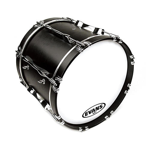 EVANS MX1 White Marching Bass Drum Head 24 in. - musicians--Friend