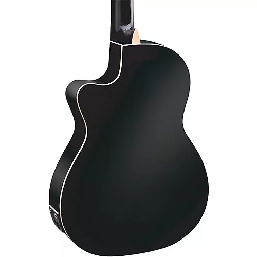 Ortega Family Series Pro RCE141BK Acoustic-Electric Nylon Guitar Gloss Black - musicians--Friend