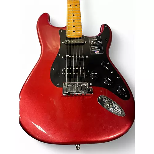 Used Fender American Ultra II Stratocaster HSS Maple Candy Apple Red Metallic Solid Body Electric Guitar Candy Apple Red Metallic - musicians--Friend