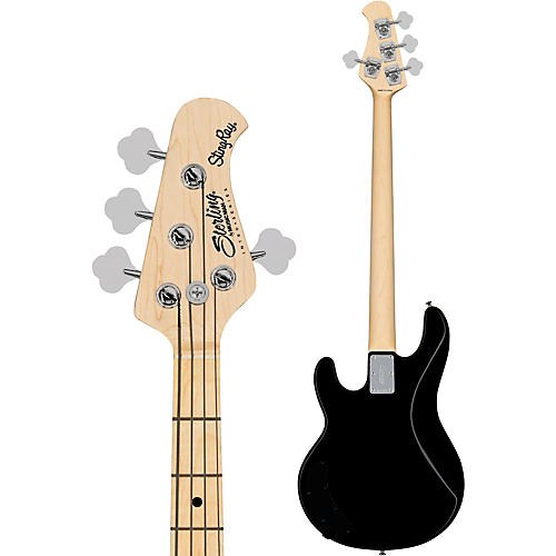 Sterling by Music Man Intro Series StingRay RAY2 Bass Guitar Black - musicians--Friend
