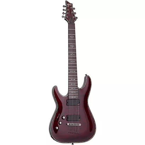 Schecter Guitar Research C-7 Hellraiser Left-Handed 7-String Guitar Black Cherry - musicians--Friend
