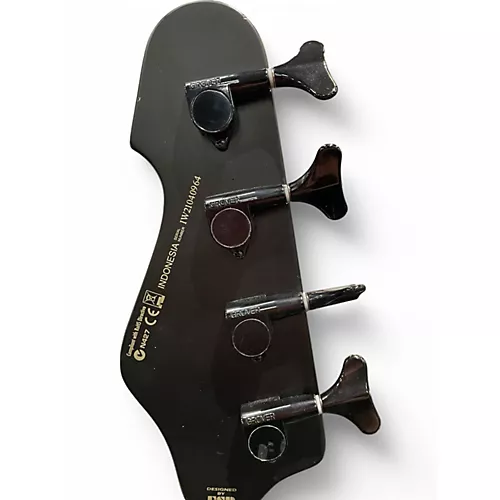 Used ESP LTD AP4 Black Metal LEFT HANDED Satin Black Electric Bass Guitar Satin Black - musicians--Friend