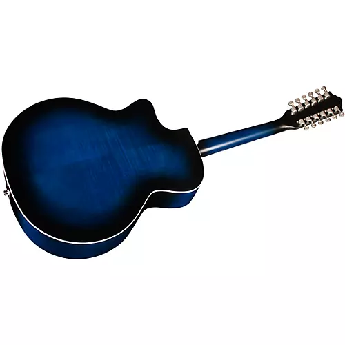 Guild F-2512CE Deluxe 12-String Cutaway Jumbo Acoustic-Electric Guitar Antique Burst - musicians--Friend