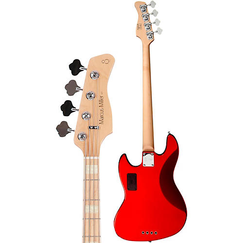 SIRE Marcus Miller V7 Swamp Ash 4-String Bass Bright Metallic Red - musicians--Friend