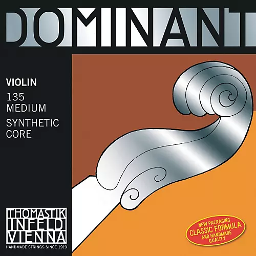 Thomastik Dominant 4/4 Size Violin Strings 4/4 Set, Wound E String, Ball End - musicians--Friend